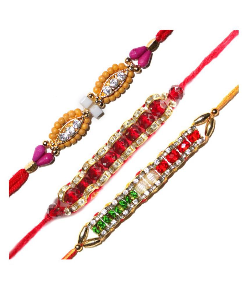 rakhi for brother Send Rakhi Gift Set of 3 Exclusive Sandalwood Rakhi