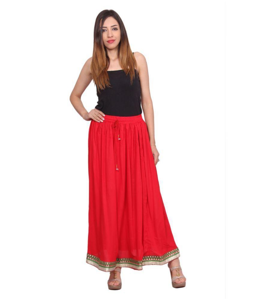 maroon tulip skirt
