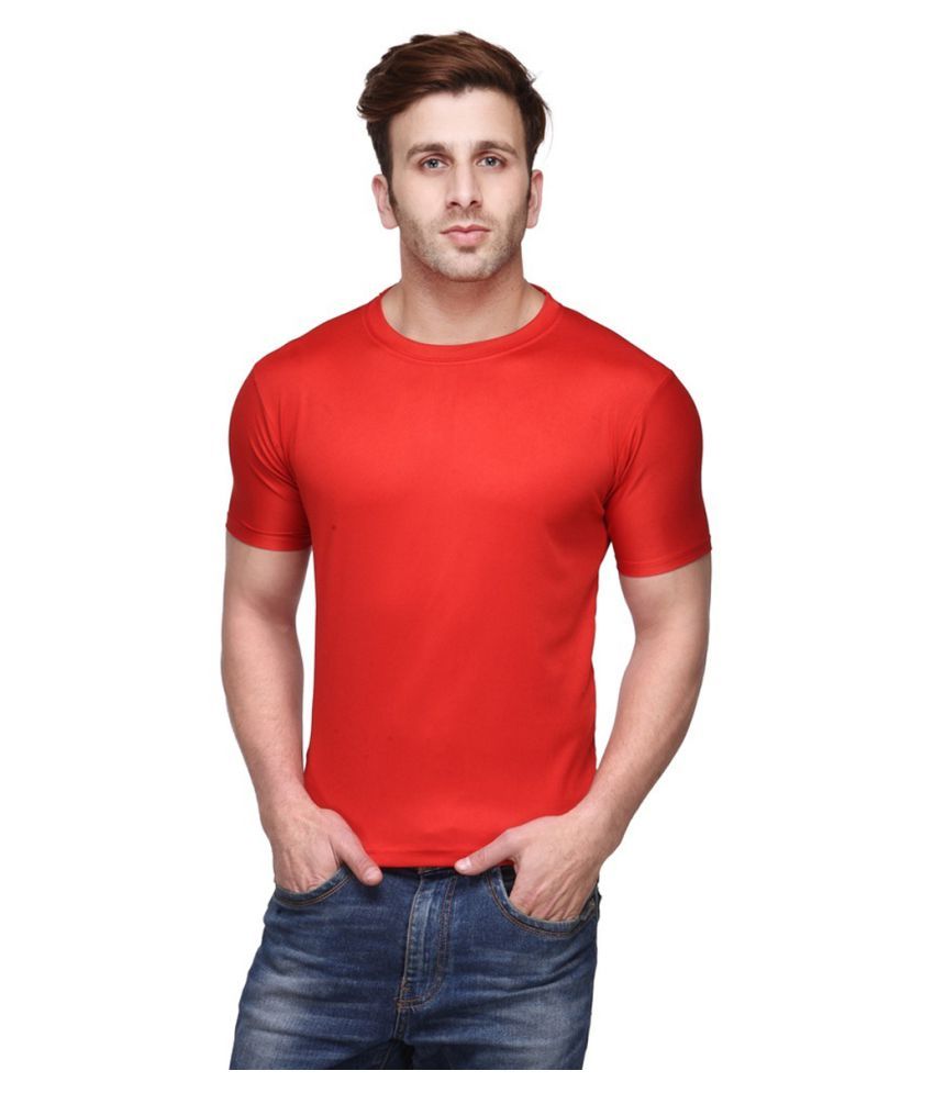     			FUNKY GUYS Red Round T-Shirt