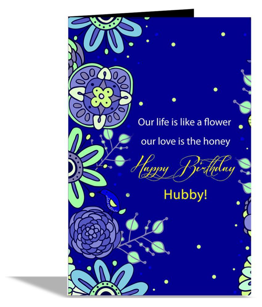 Happy Birthday Hubby Greeting Card Buy Online at Best Price in India