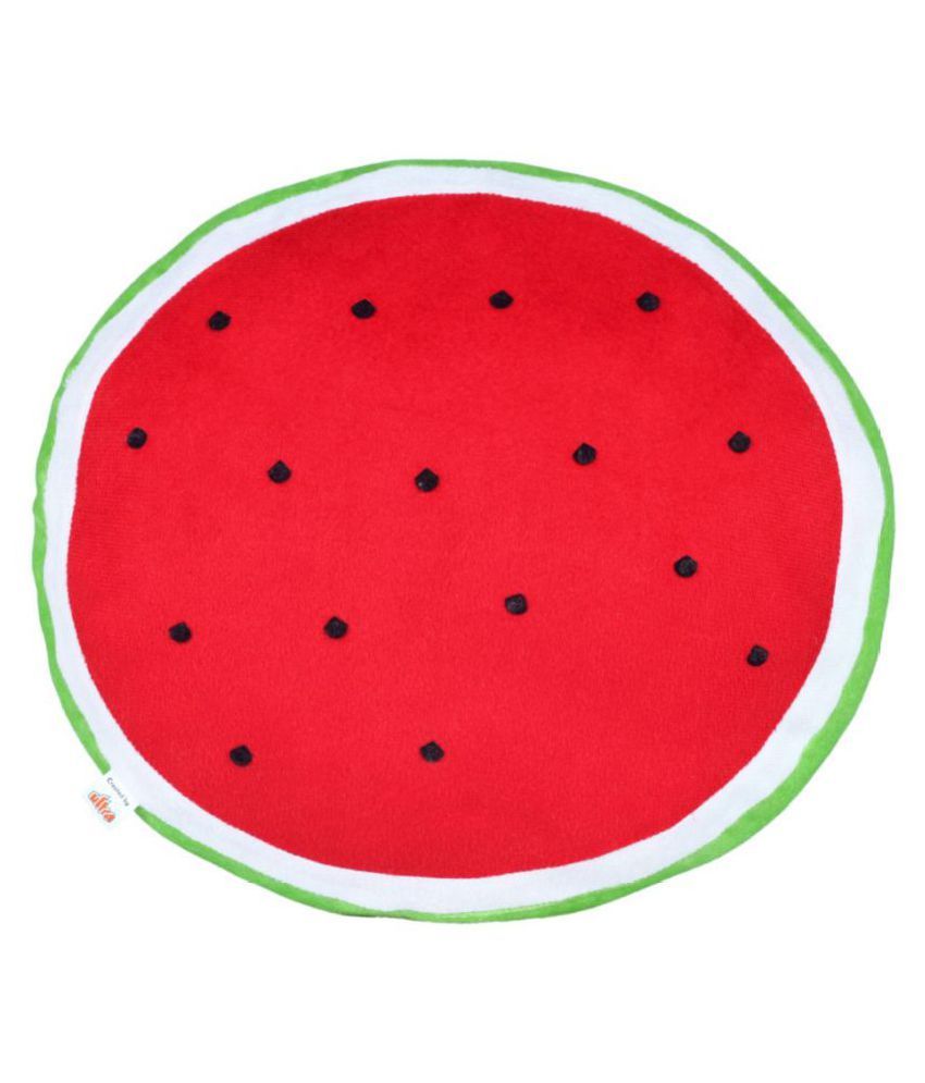 Ultra Watermelon Fruit Slice Shaped Soft Stuffed Soft Toy Cushion