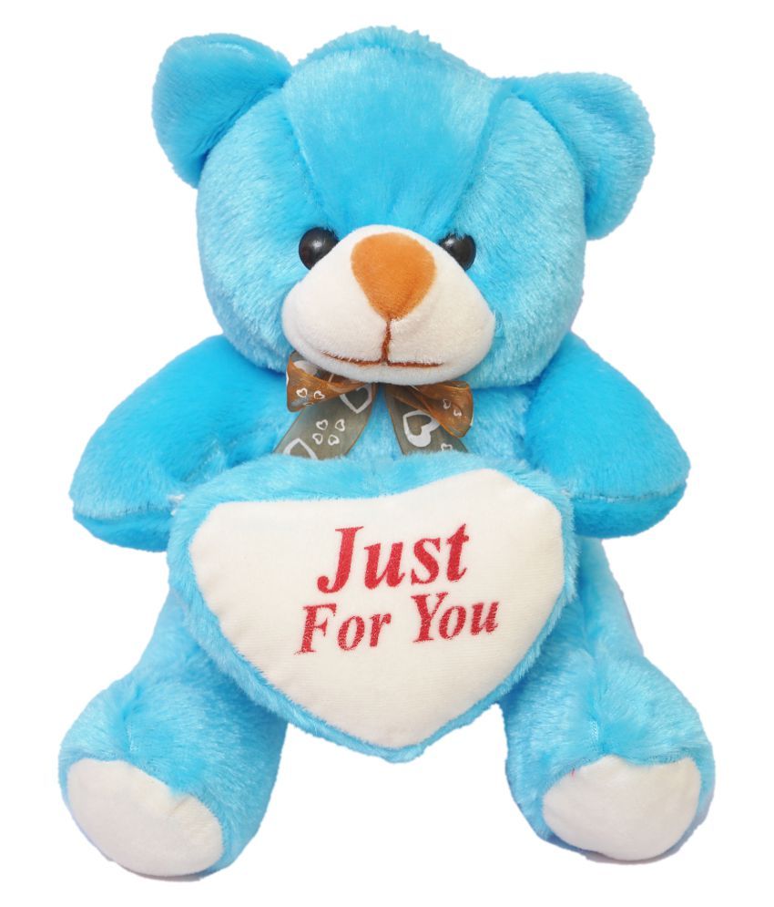 Vpra Enterprises Just For You Blue Heart Teddy Bear Stuffed Love Soft Toy For Boyfriend Girlfriend 25 Cm Buy Vpra Enterprises Just For You Blue Heart Teddy Bear Stuffed Love Soft