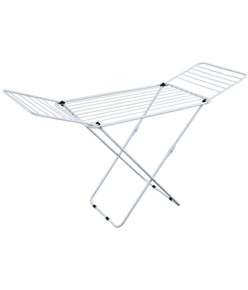 Foldable Butterfly Floor Cloth Drying Stand White - Eurostar