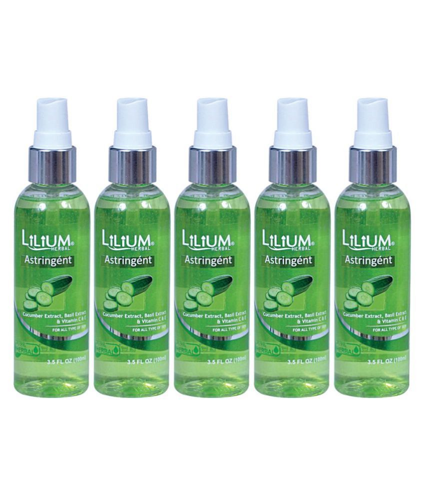 LILIUM Herbal Cucumber Skin Tonic 100 ml Pack of 5 Buy LILIUM Herbal