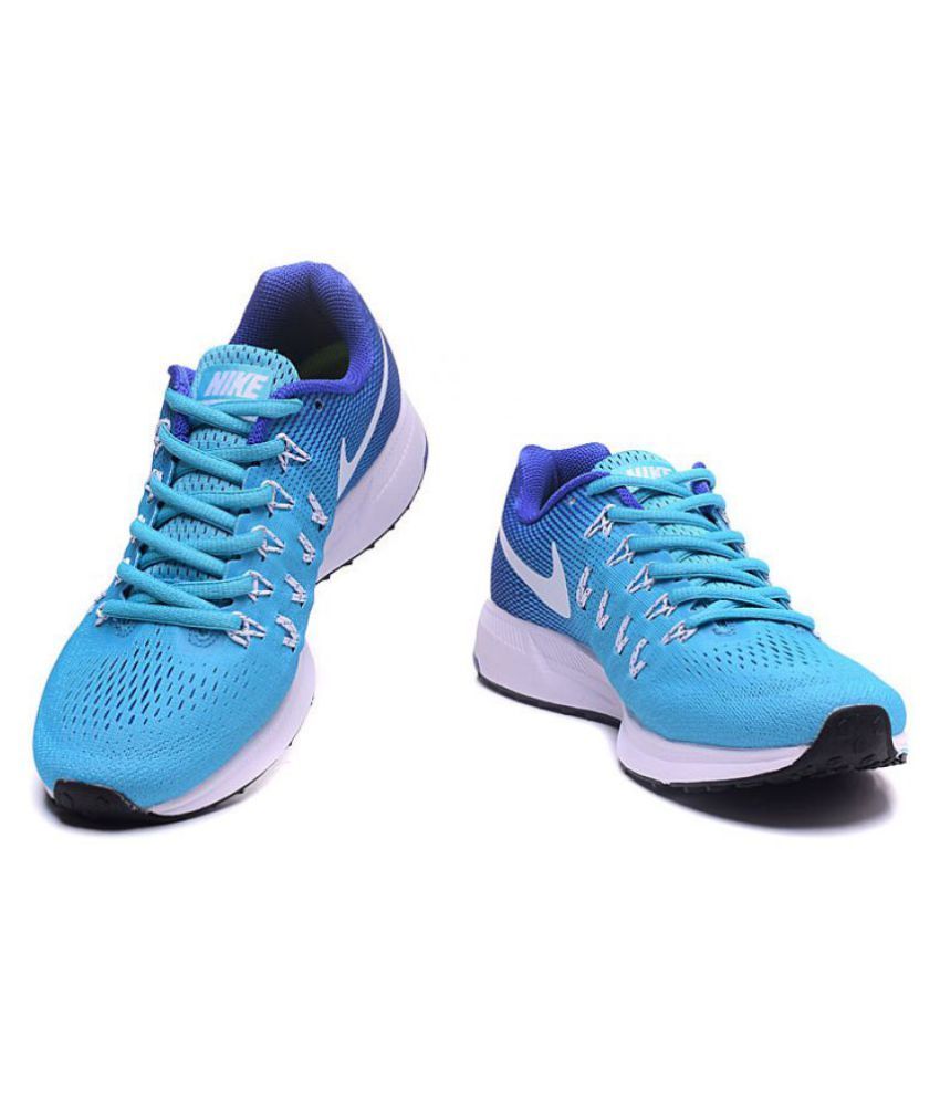 blue colour nike shoes