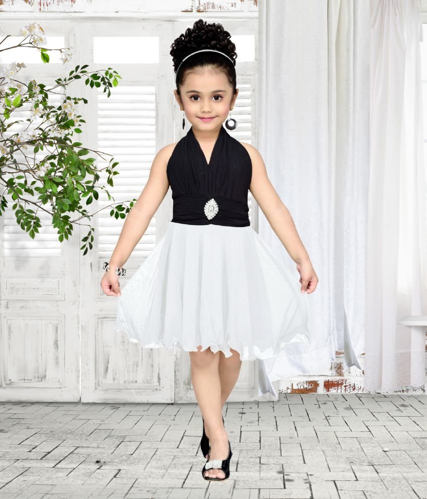 black plain long frock