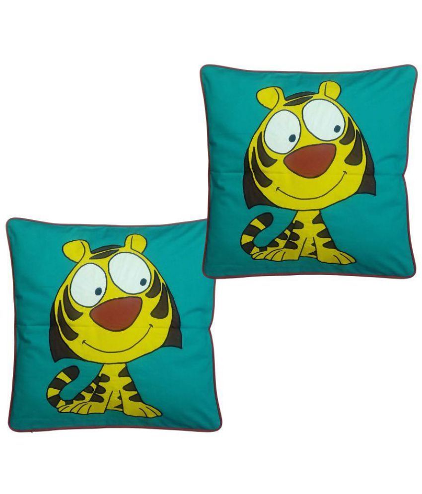     			Hugs'n'Rugs Cotton Cushion Covers Pack of 2 (40 x 40 cm ) 16 x 16