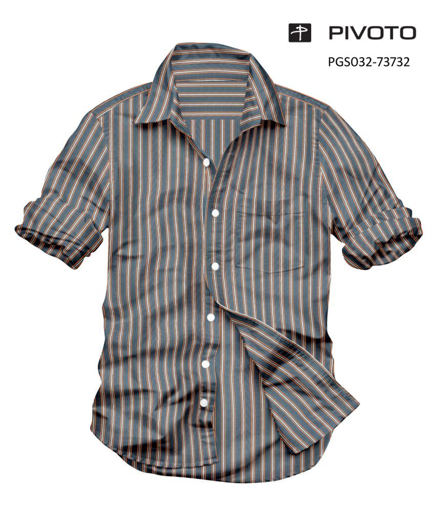 mens brown formal shirt