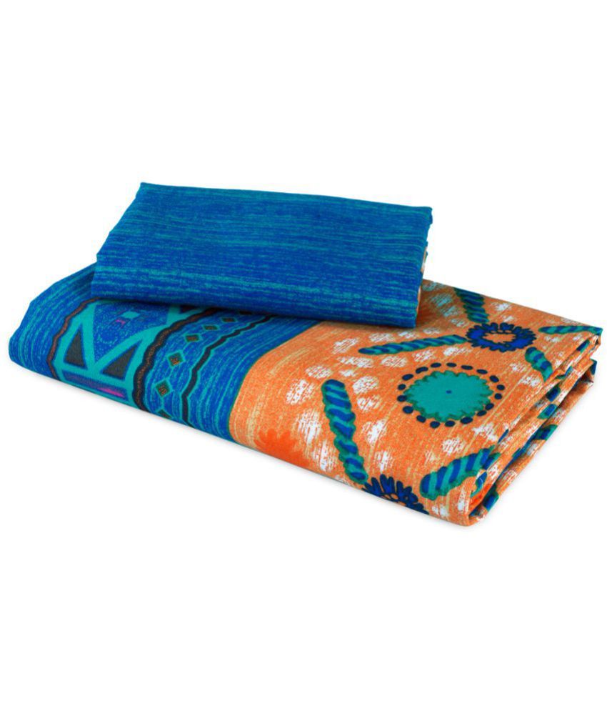 Bombay Dyeing Microfibre Single Bedsheet with 1 Pillow Cover Buy