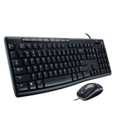 Logitech MK200 Black USB Wired Keyboard Mouse Combo