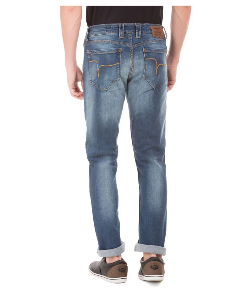 flying machine slim men blue jeans