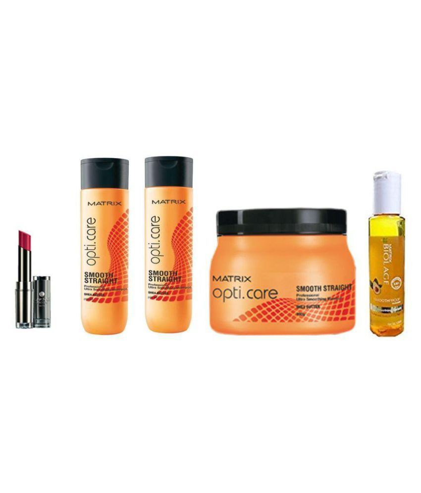 Matrix Opti Spa With Lakme Lipistick Serum Smooth Straight