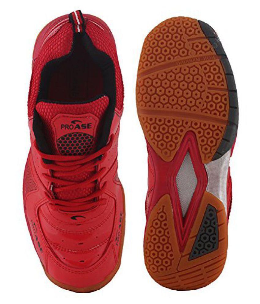 ProASE Badminton Shoes Red Training Shoes - Buy ProASE Badminton Shoes ...