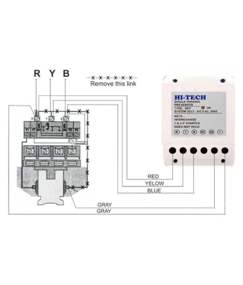 Wiring Diagram Single Phase Preventer Wiring Diagram