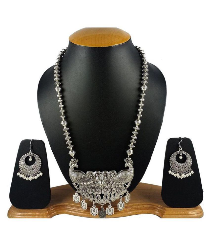 fashion/Antique jewellery Oxidised/German Silver Ginni Necklace Set For