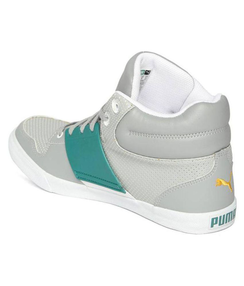puma grey casual shoes