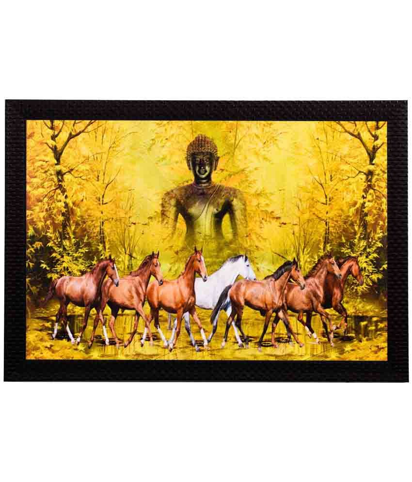     			eCraftIndia Framed Satin Matt Textured Wood Painting With Frame Single Piece