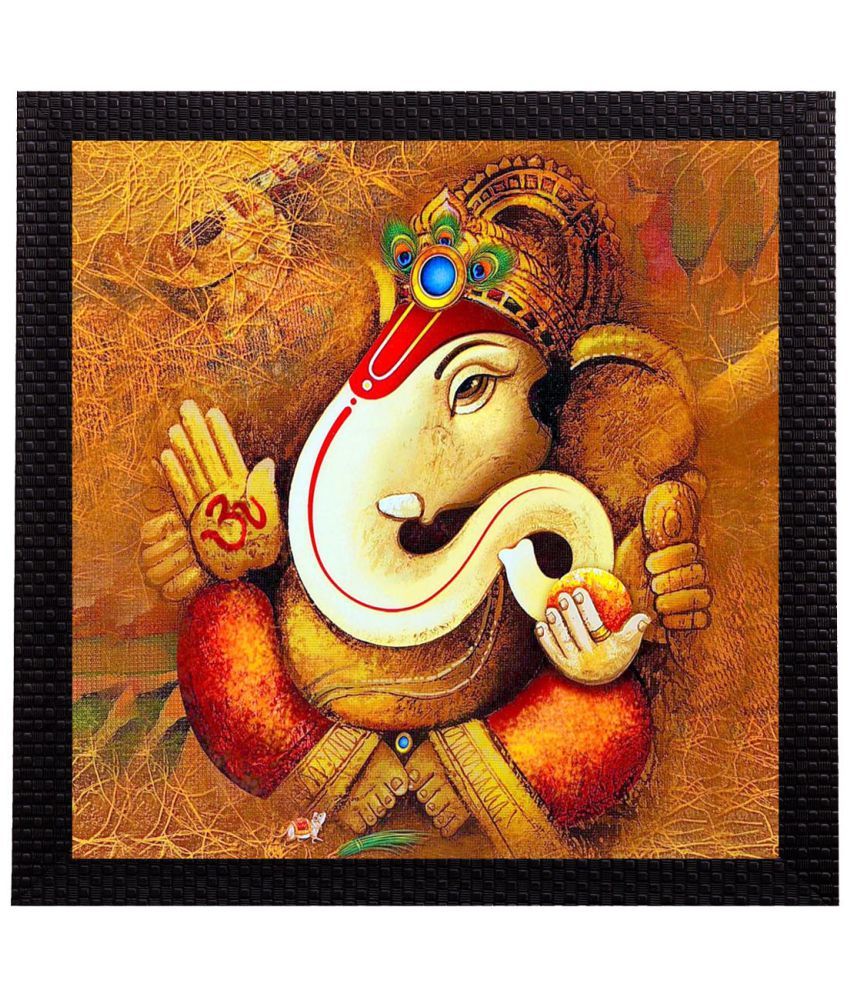     			eCraftIndia Wood Painting With Frame Single Piece