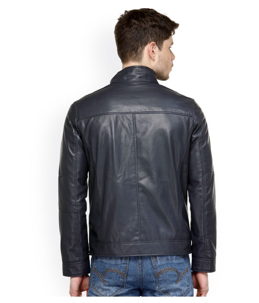 AJ Leather Black Leather Jacket - Buy AJ Leather Black Leather Jacket ...