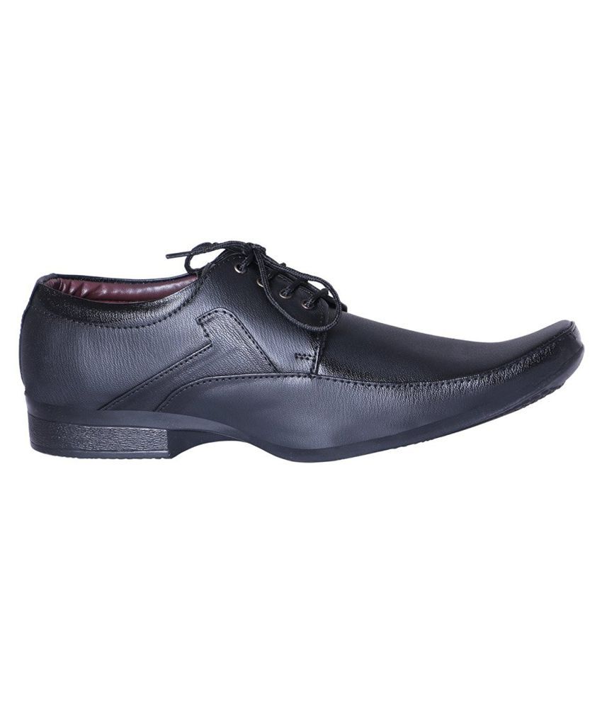 Look Style Black Genuine Leather Formal Shoes Price In India Buy Look Style Black Genuine Leather Formal Shoes Online At Snapdeal