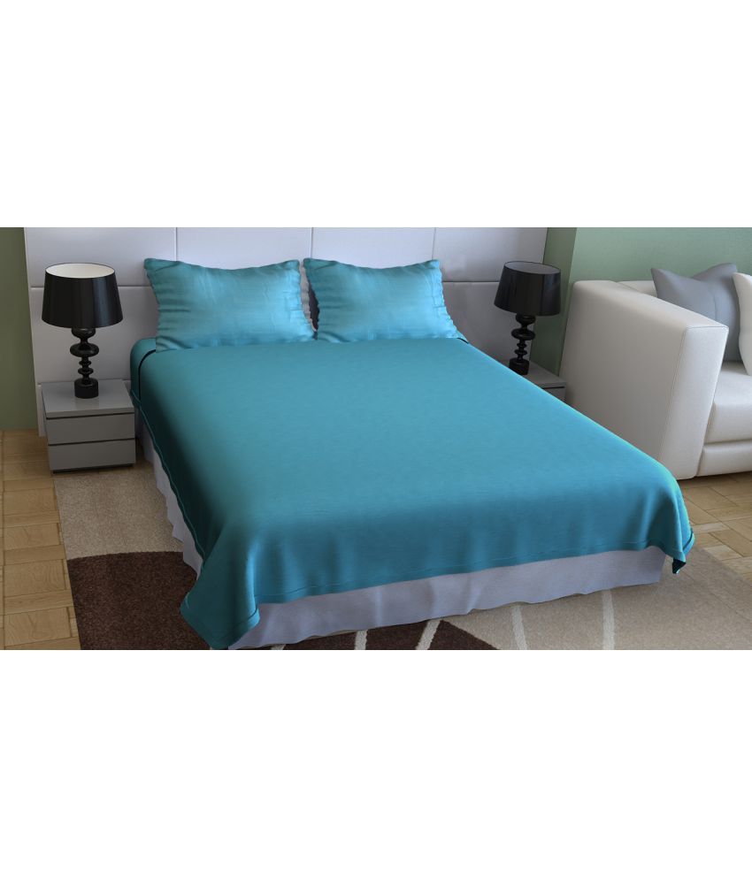 Portico King Cotton Green Plain Bed Sheet Buy Portico King Cotton Green Plain Bed Sheet Online
