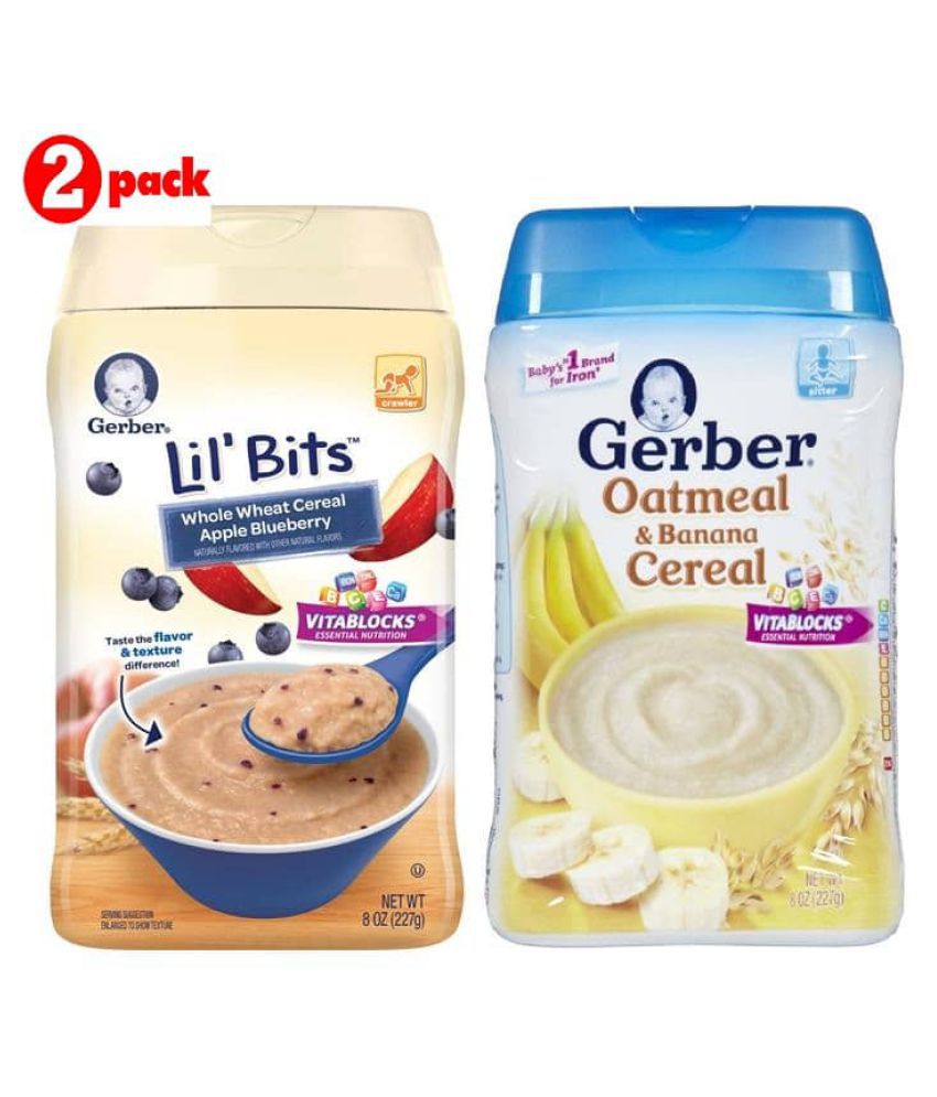 5% OFF on Gerber WW Apple Blueberry + Oatmeal Banana Infant Cereal for