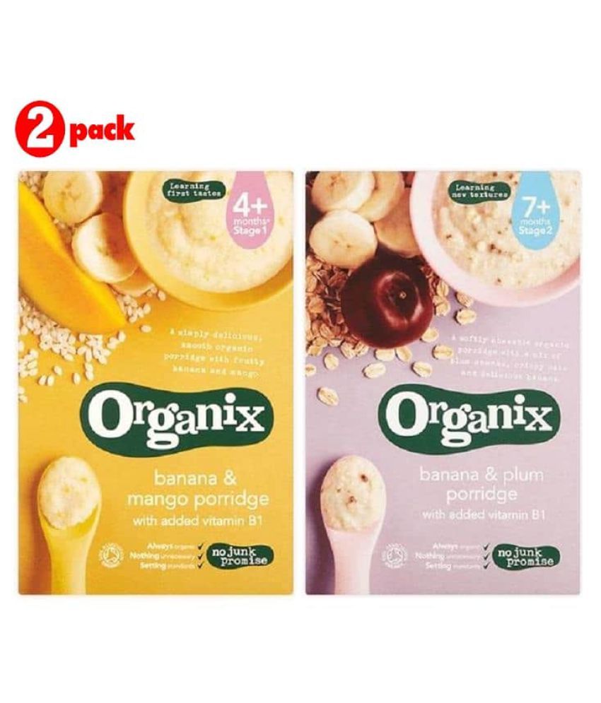 organix banana & plum porridge