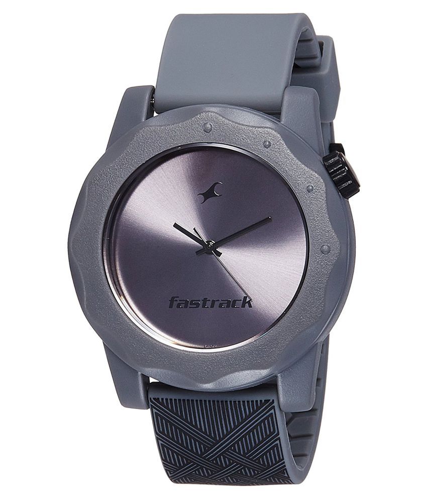 fastrack analog grey dial men's watch