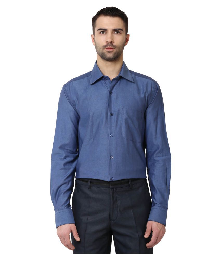 Raymond Blue Formal Regular Fit Shirt - Buy Raymond Blue Formal Regular ...
