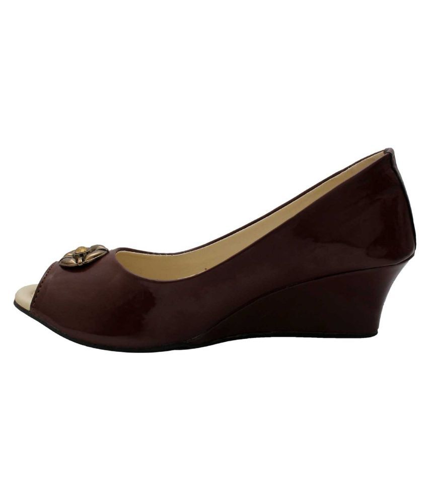 Rocksy Brown Wedges Heels Price in India- Buy Rocksy Brown Wedges Heels Online at Snapdeal
