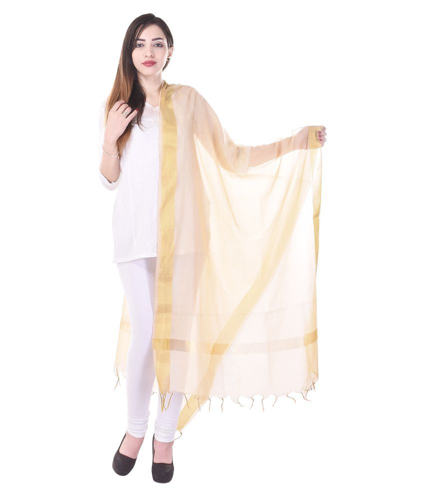 party wear golden dupatta