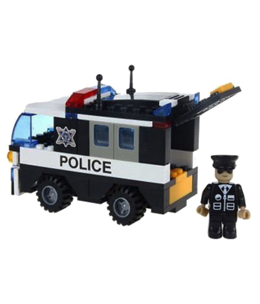 Webby Multicolor Plastic Police Car Vehicle - 103 pcs - Buy Webby ...