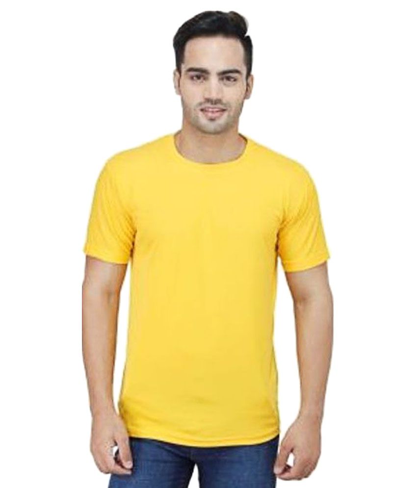 Smart Comfort Yellow Round T-Shirt - Buy Smart Comfort Yellow Round T ...