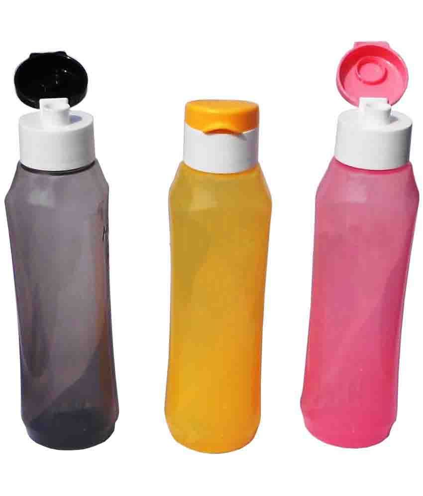 Milton Pyramid Flip Multicolour 1000 Ml School Bottle Set Of 3 Buy Online At Best Price In India Snapdeal