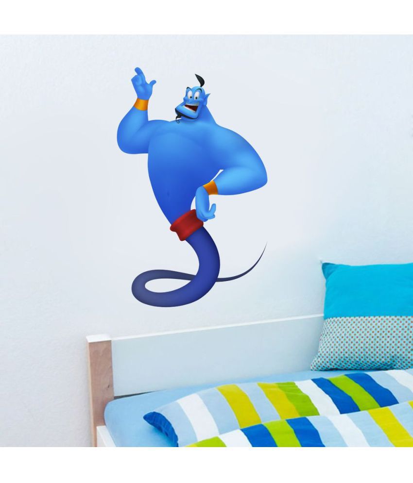     			Decor Villa Blue Man PVC Vinyl Multicolour Wall Stickers