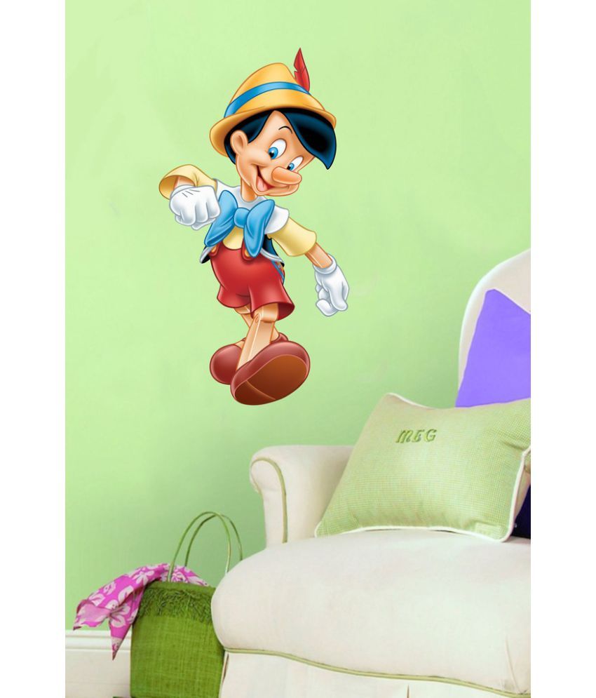     			Decor Villa Cute Boy PVC Vinyl Multicolour Wall Stickers