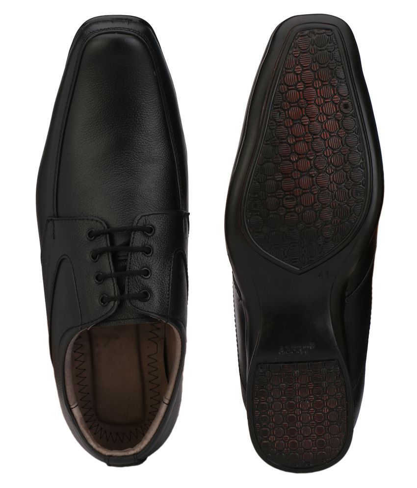G S Footwear Black Derby Genuine Leather Formal Shoes Price in India ...