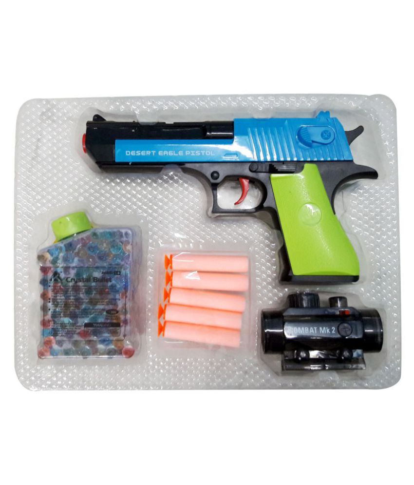 Wish Kart 2 In 1 Toy Gun Shoot with Water Jelly Balls and Soft Bullets