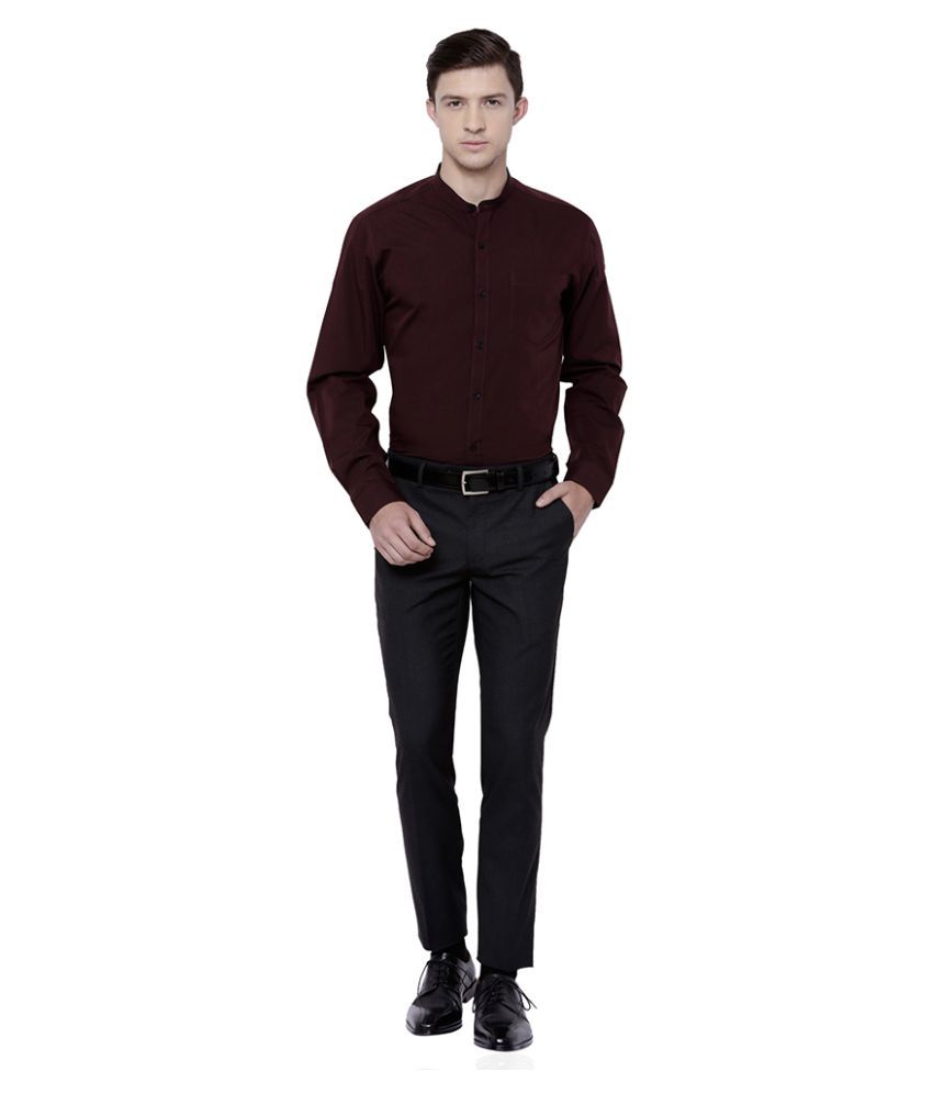 black and maroon formal