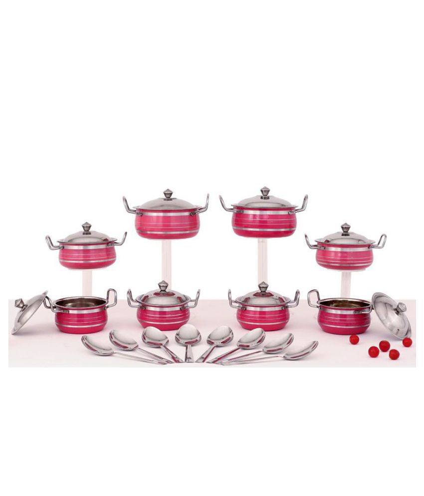 Mahalaxmi Traders Stainless Steel Serving Set Buy Online at Best Price