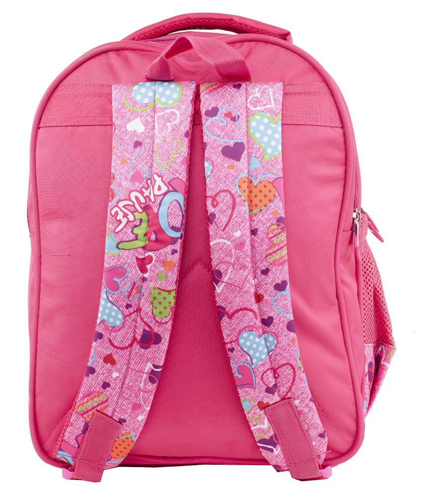 Uxpress Pink Cartoon Character School Bag: Buy Online at Best Price in ...