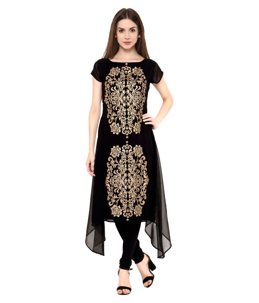asymmetrical hemline kurti