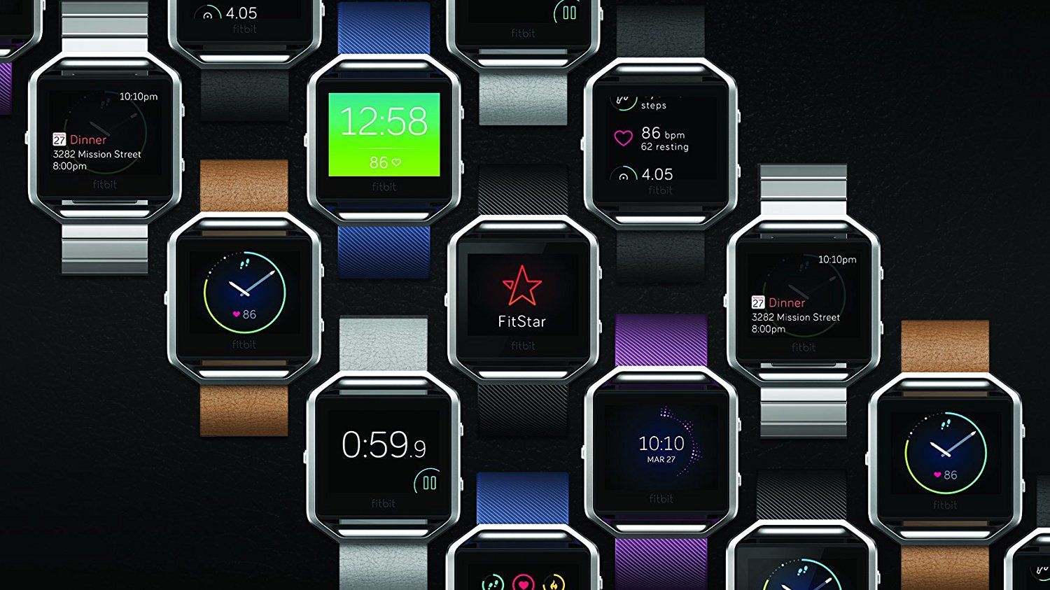 fitbit blaze smart fitness watch large