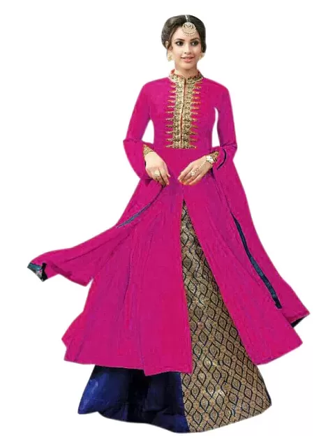 22% OFF on Ishin Red Cotton Anarkali Suit on Snapdeal | PaisaWapas.com