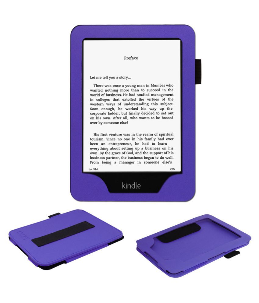 Kindle Paperwhite 3rd Gen 2015 Plain Back Cover By ACM Purple Cases