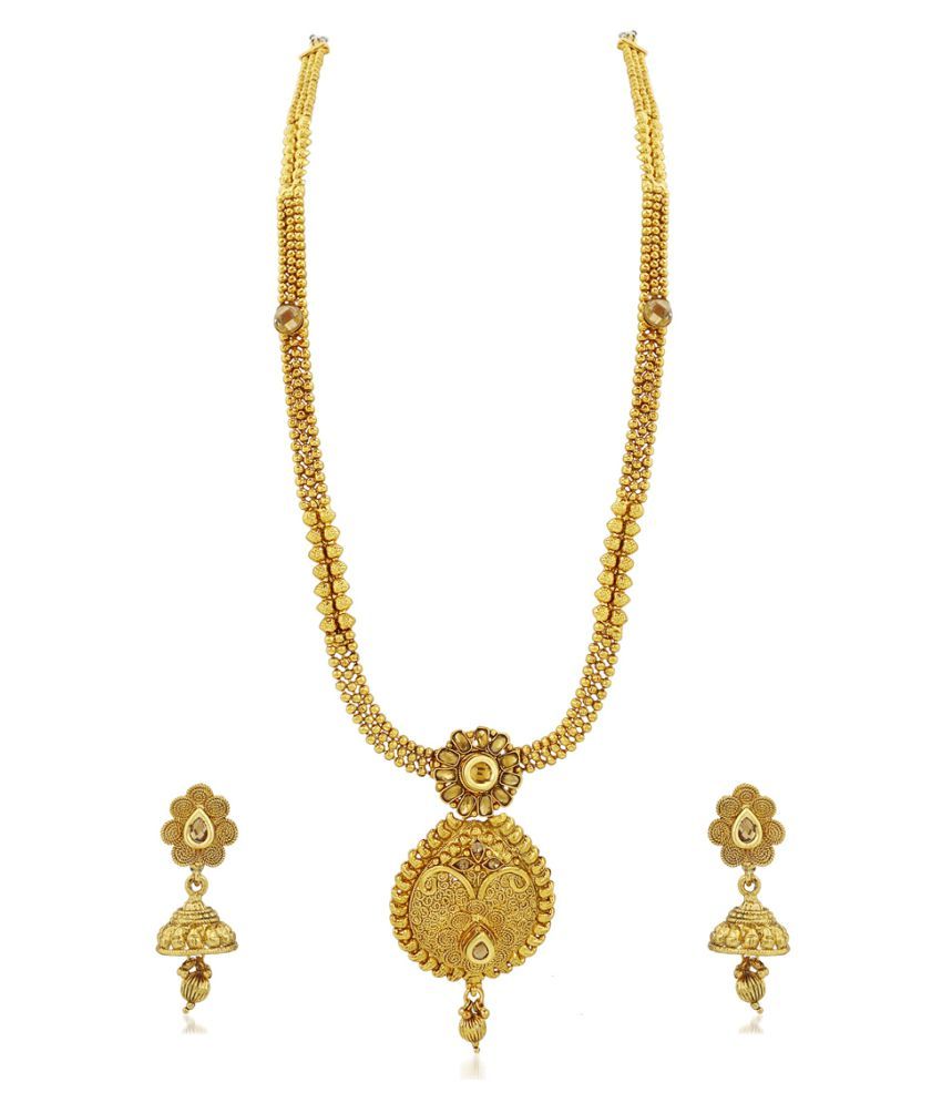 Apara Beautiful Golden Haram Rani Mala with LCT Stones - Buy Apara ...