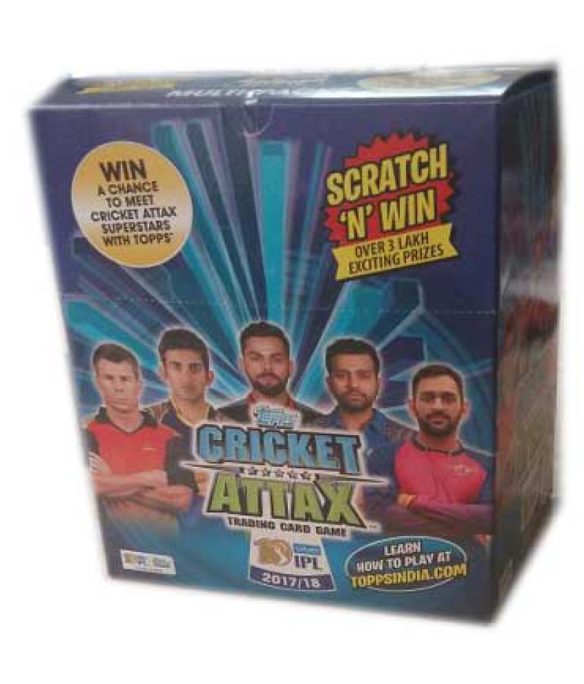 Topps Cricket Attax Trading Card Game 2017/18 Multi Packs BOX Buy Topps Cricket Attax Trading