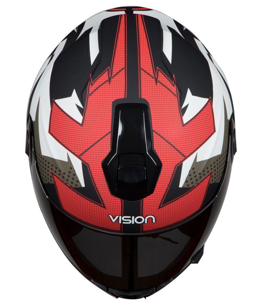 Steelbird Vision Hunk Anti Bacterial Men's - Full Face Helmet Black M ...