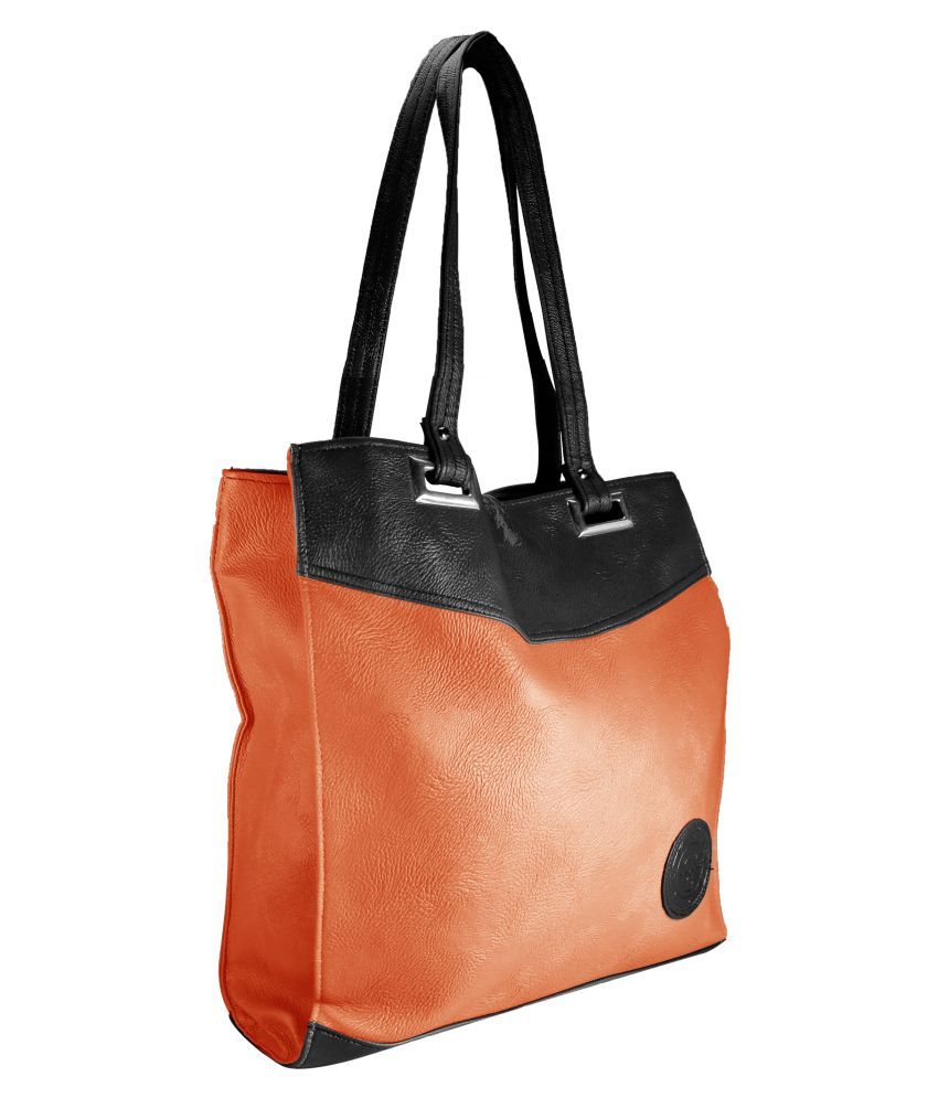 small orange shoulder bag