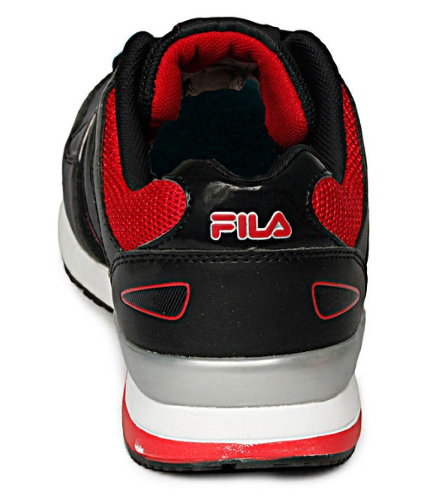 fila black casual shoes